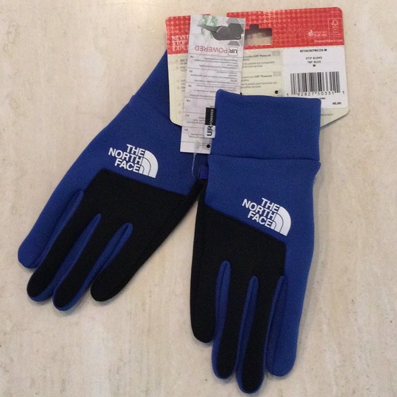 The North Face Etip Gloves Unisex Size Medium Blue TNF Winter Glove - Picture 7 of 15